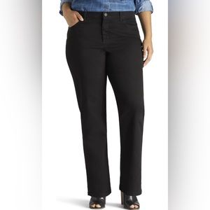 Lee Plus Instantly Slims Relaxed Fit Straight Leg Jean - Black - 20 Long
